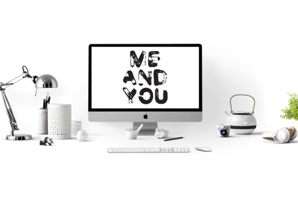 29 Print Ready Home Office Wall Art with a Rough Paint Brush Style