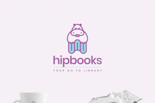 A Hippo on Books Logo Template: A Creative Catalyst for Modern Branding