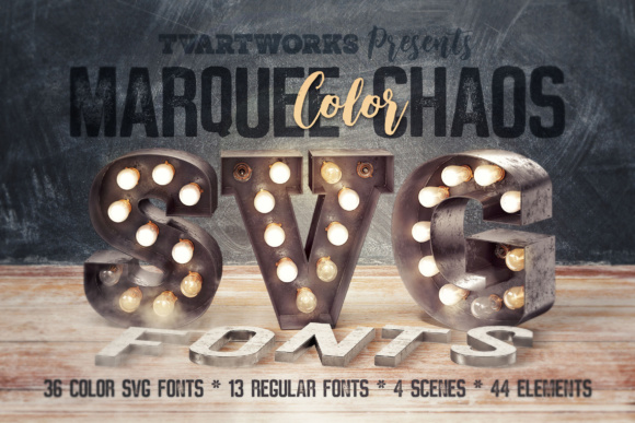 Marquee Chaos View - Color Fonts: A New Dimension in Digital Expression