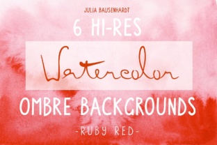Watercolor Ombre Backgrounds red